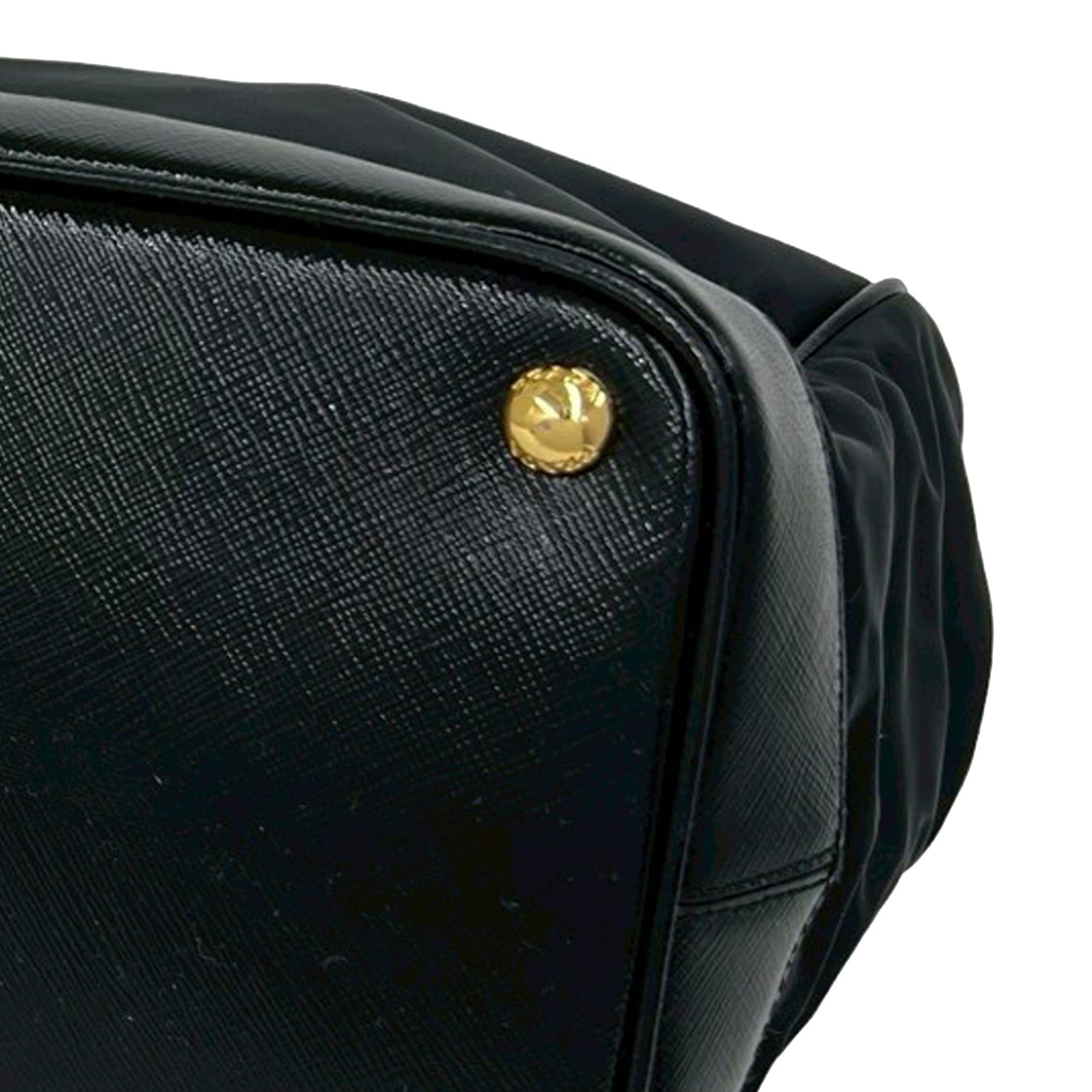 Prada Saffiano Trimmed Tessuto Handbag Size ONE SIZE - 9 Thumbnail