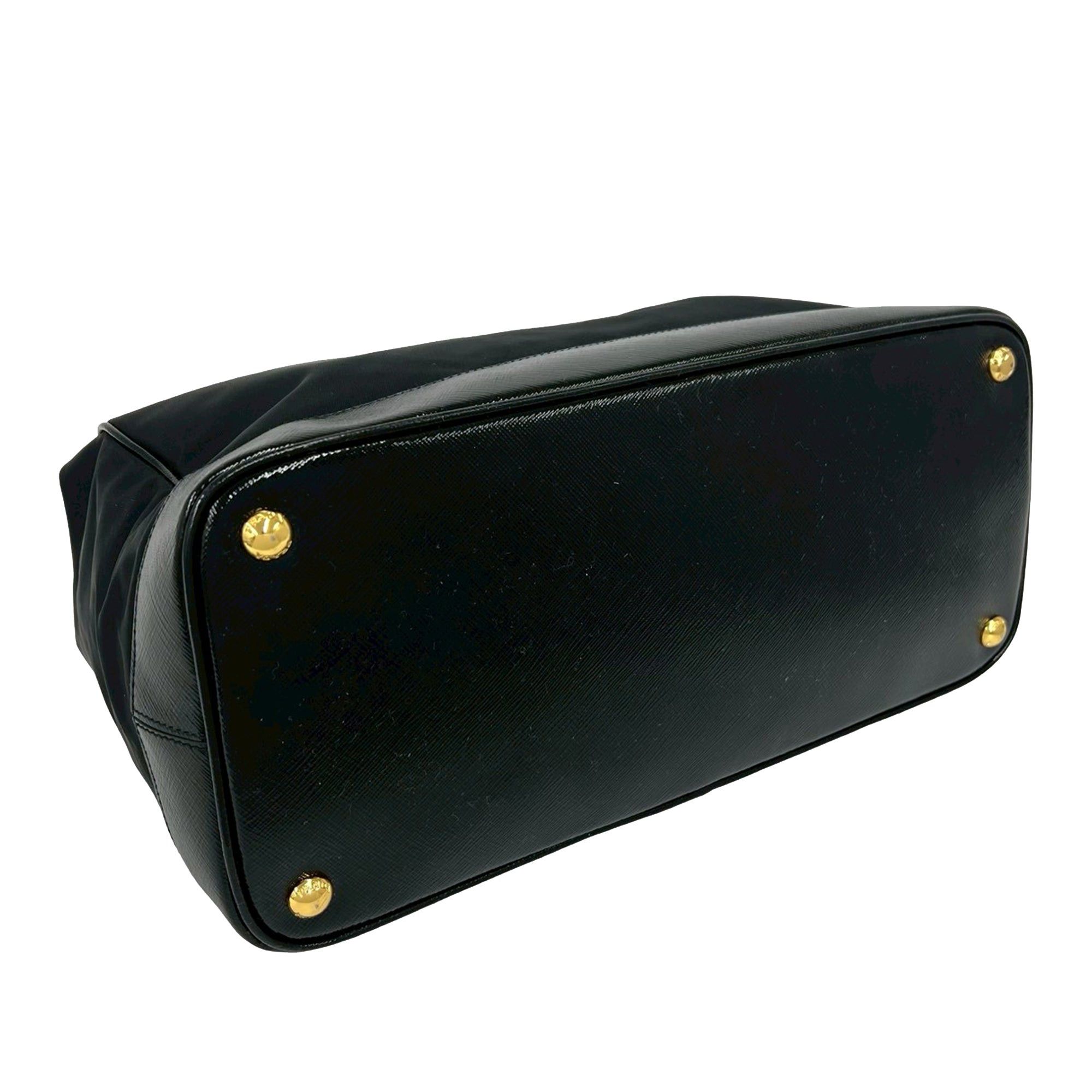 Prada Saffiano Trimmed Tessuto Handbag Size ONE SIZE - 3 Thumbnail