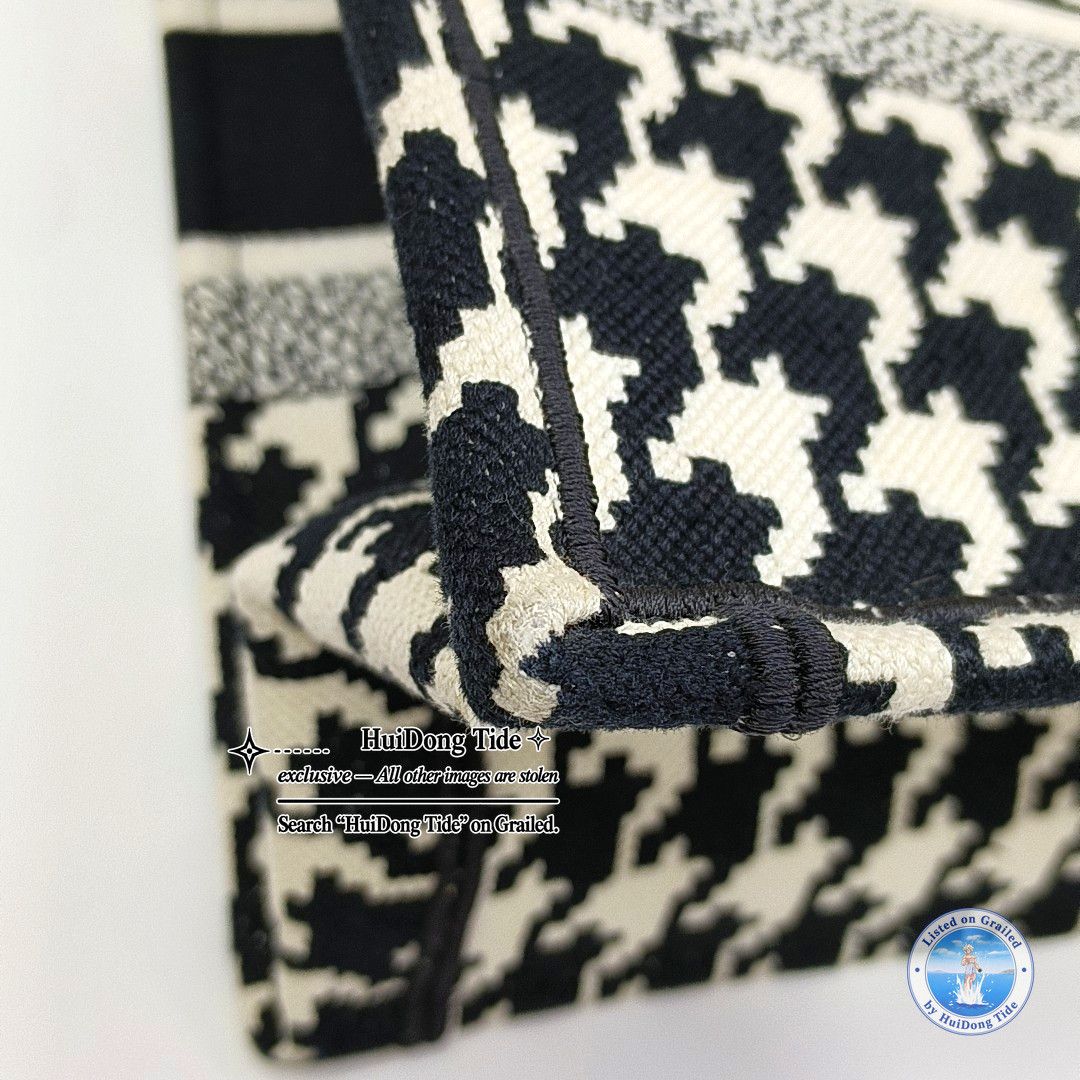 Dior Dior Houndstooth Book Tote Medium Size ONE SIZE - 11 Thumbnail