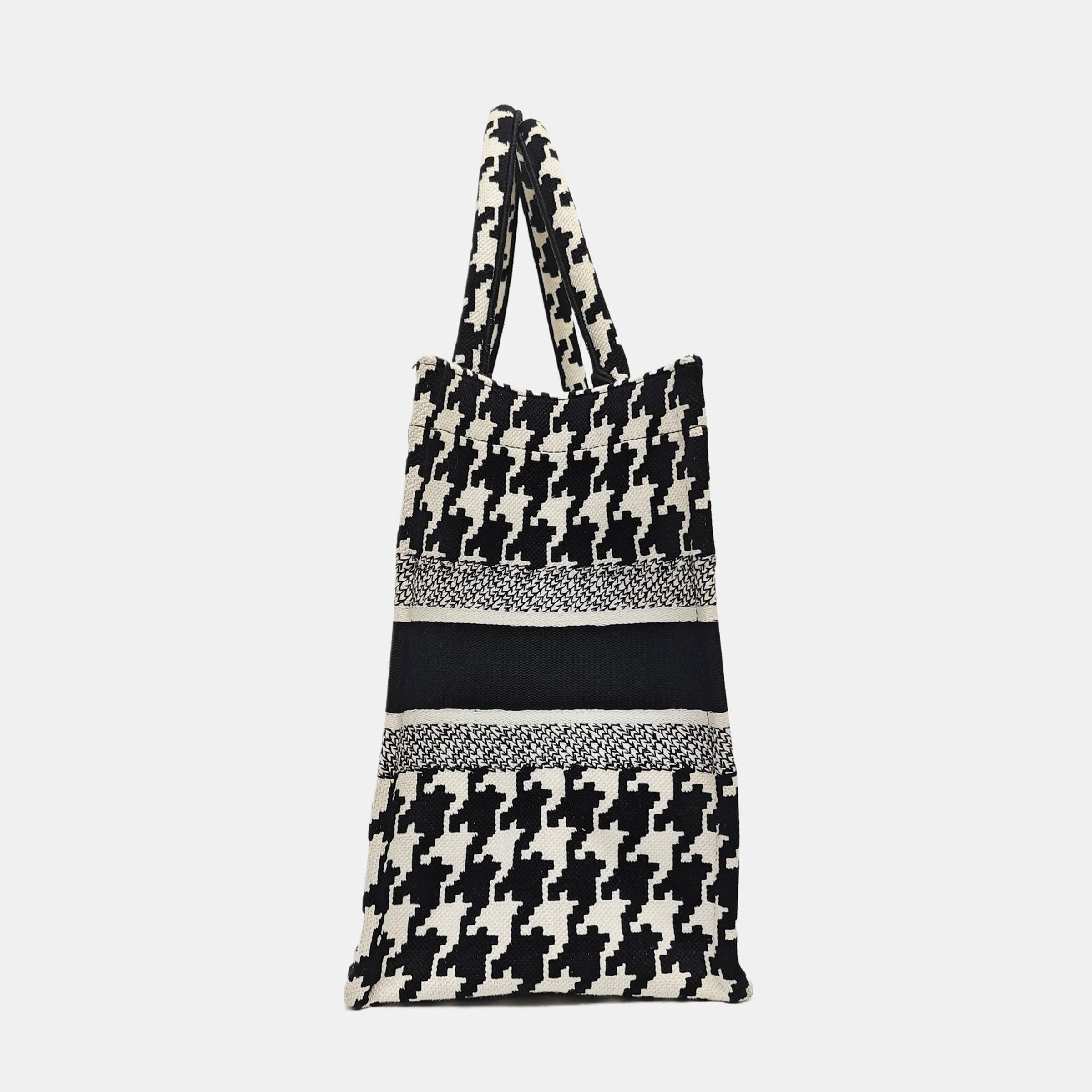 Dior Dior Houndstooth Book Tote Medium Size ONE SIZE - 4 Thumbnail
