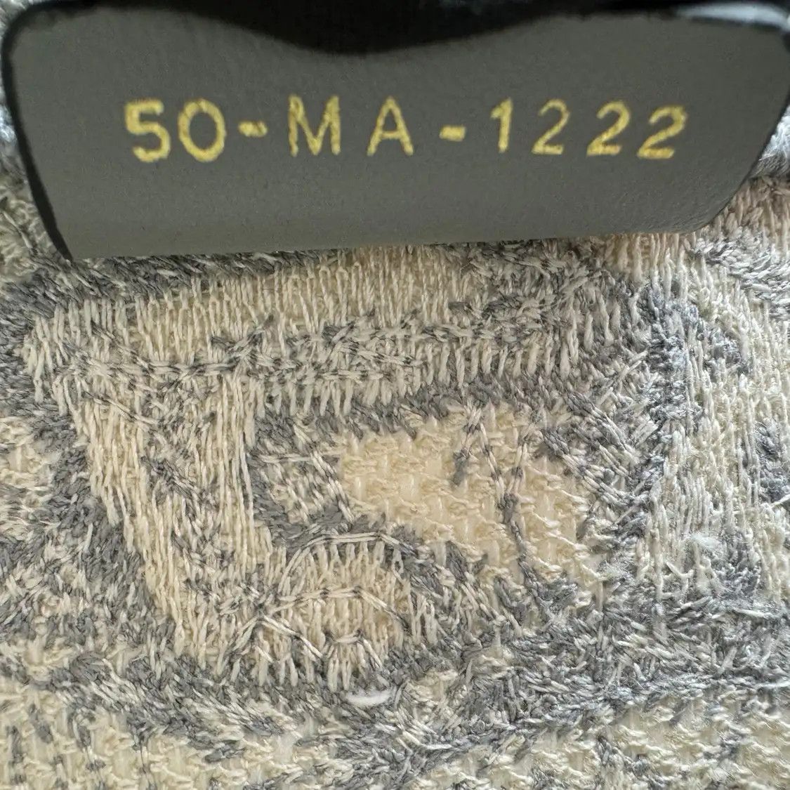 Dior DIOR Book Tote Medium grey canvas embroidery jacquard handbag Size ONE SIZE - 9 Thumbnail