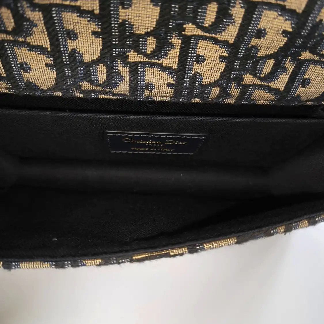 Dior DIOR 30 Montaigne East-West blue canvas monogram jacquard Montaigne bag shoulder Size ONE SIZE - 7 Thumbnail