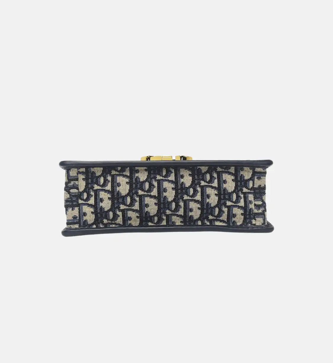 Dior DIOR 30 Montaigne East-West blue canvas monogram jacquard Montaigne bag shoulder Size ONE SIZE - 6 Thumbnail
