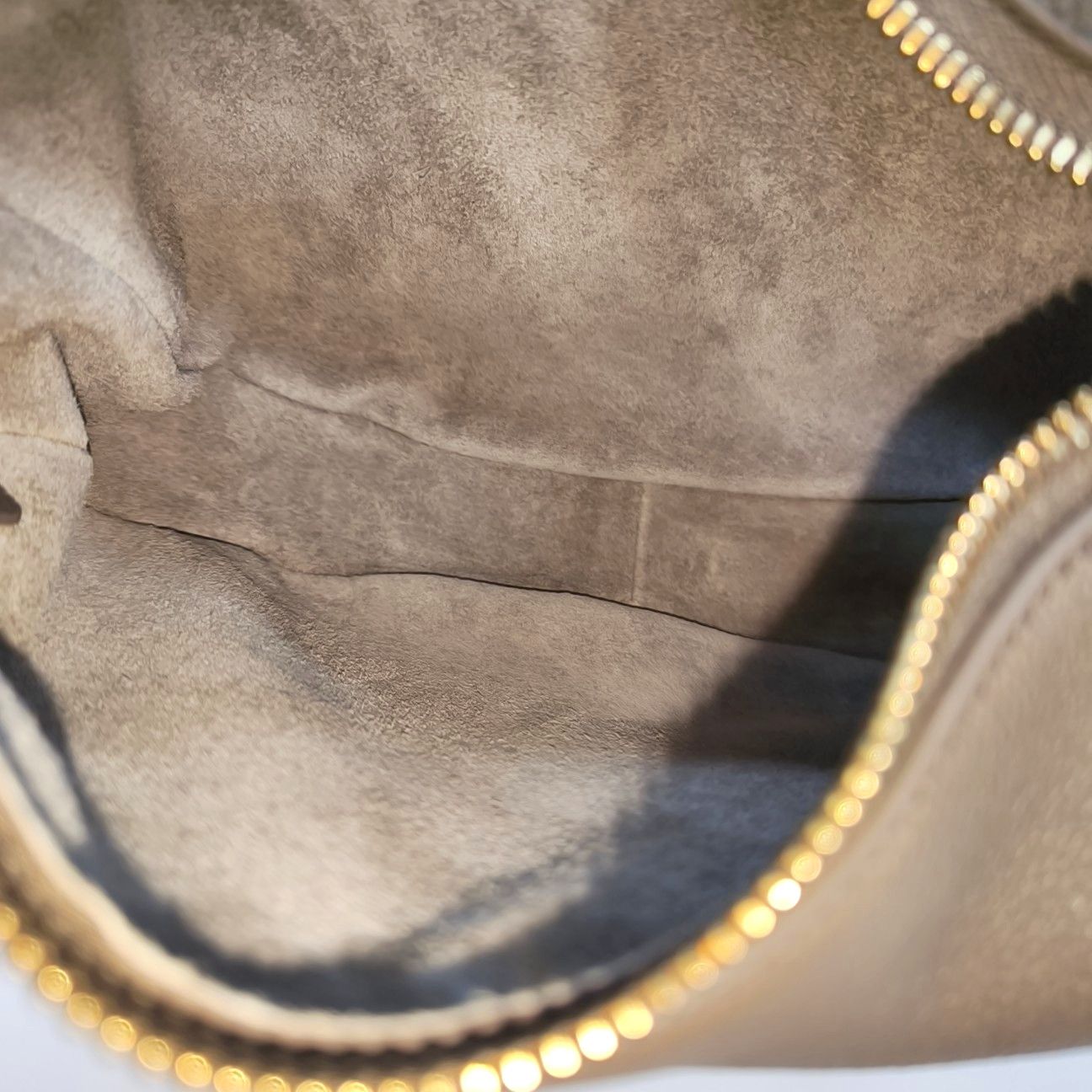Celine CELINE Lulu Teen Pebbled Leather Shoulder Bag Gray Size ONE SIZE - 6 Thumbnail
