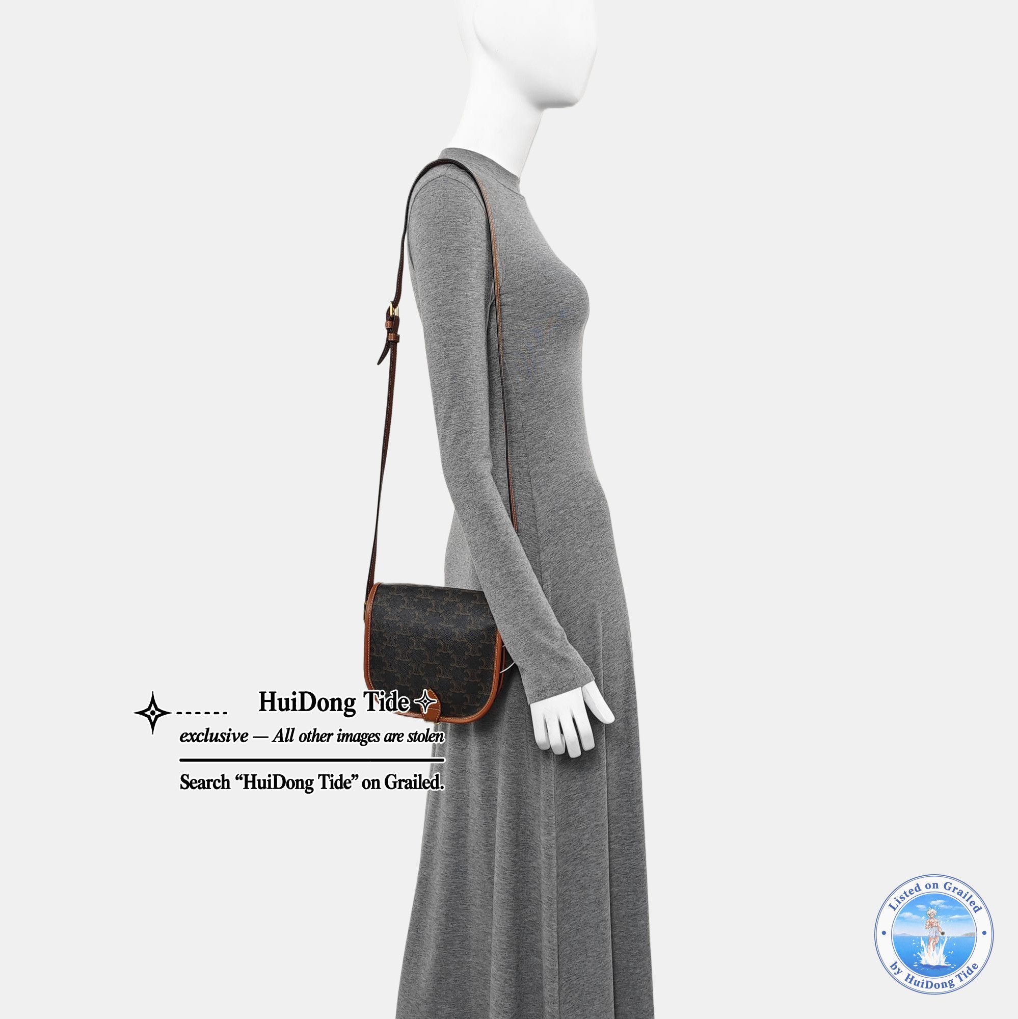 Celine Celine Folco Triomphe Canvas Saddle Bag Size ONE SIZE - 2 Thumbnail