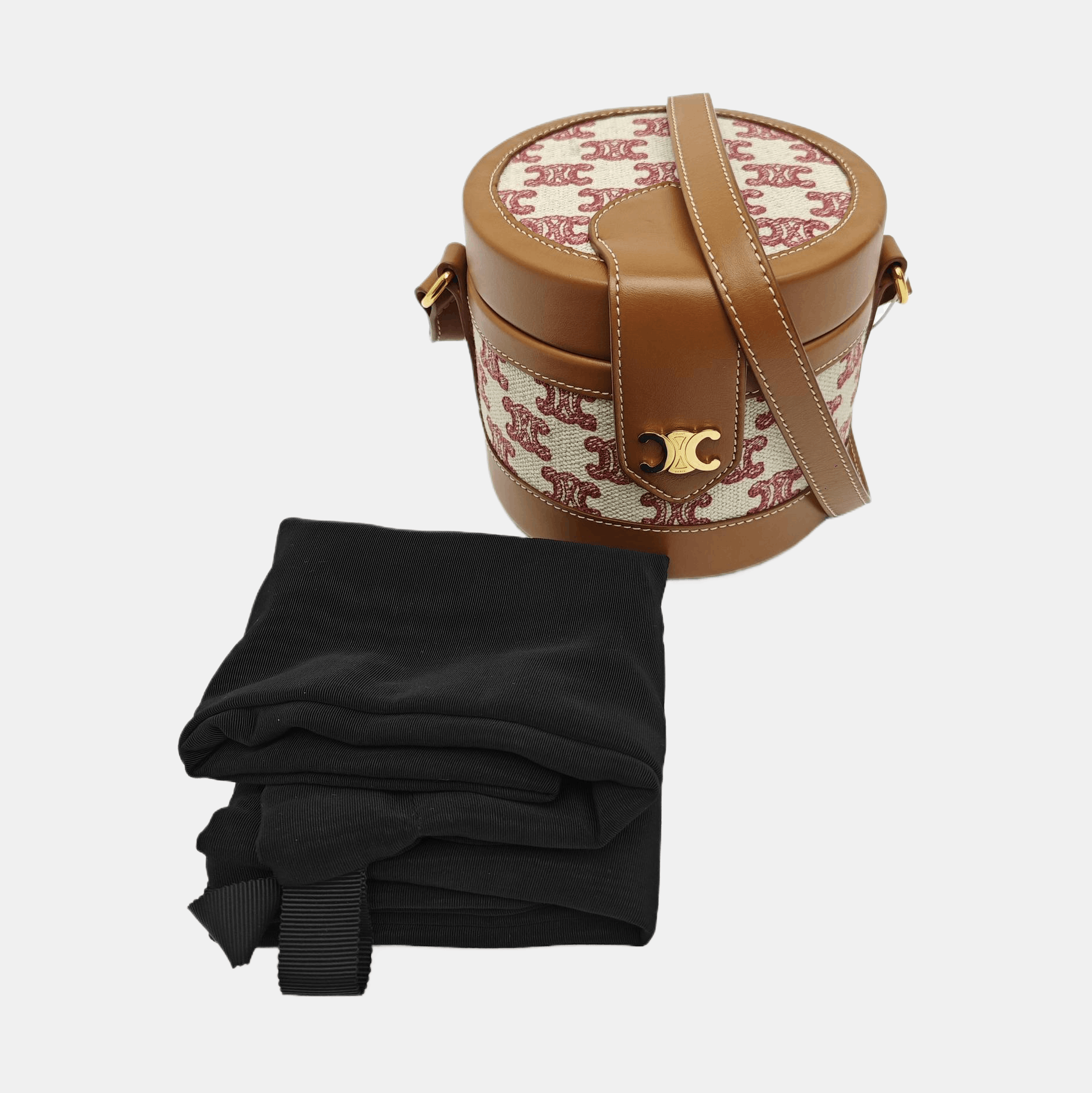 Celine Celine Triomphe Canvas Round Bag Size ONE SIZE Size ONE SIZE - 7 Thumbnail