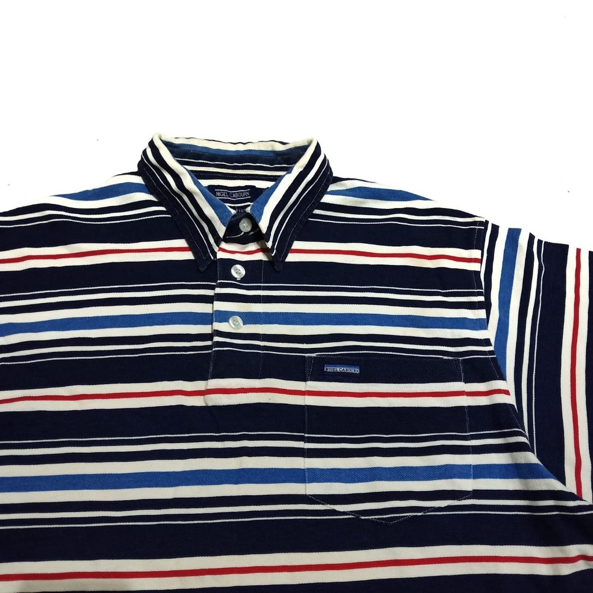 Nigel Cabourn Nigel Cabourn Stripe Polos Size US M / EU 48-50 / 2 - 2 Thumbnail