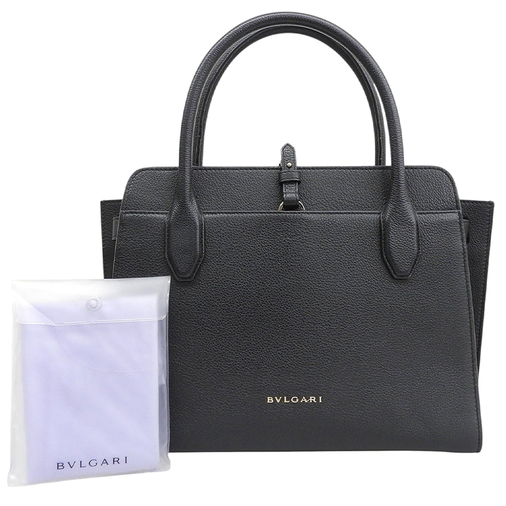Bvlgari BVLGARI Bulgari Alba All Leather Handbag Women's Black Size ONE SIZE - 2 Thumbnail