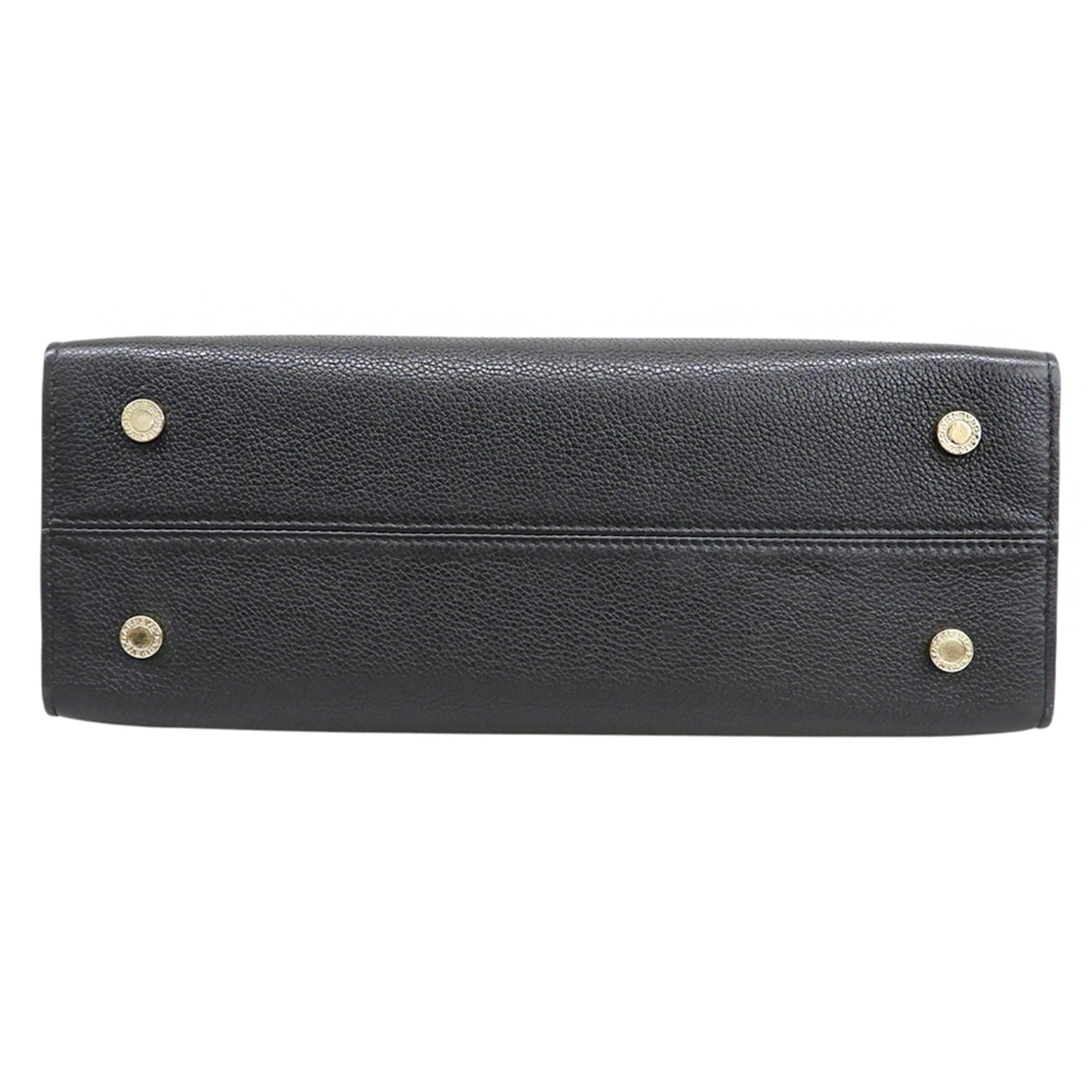 Bvlgari BVLGARI Bulgari Alba All Leather Handbag Women's Black Size ONE SIZE - 4 Thumbnail