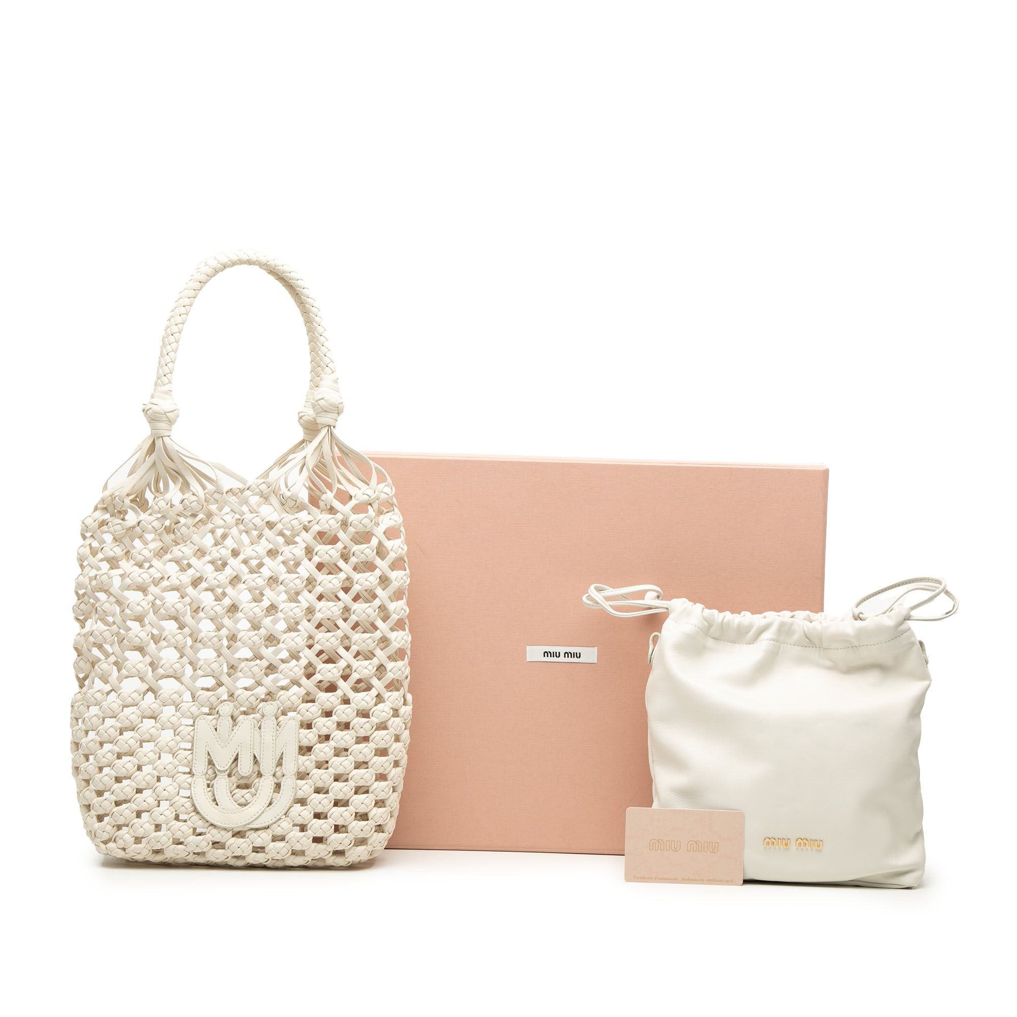 Miu Miu Nappa Macrame Bucket Bag Size ONE SIZE - 8 Thumbnail