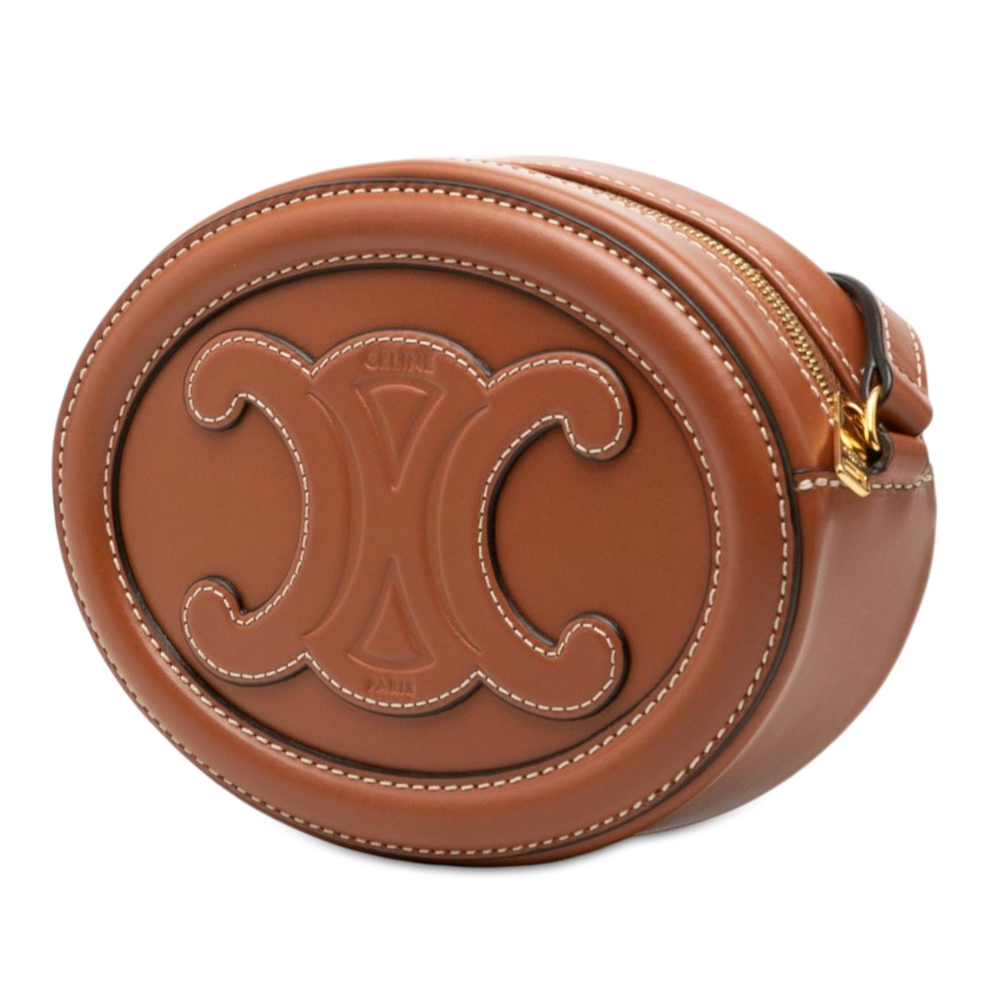 Celine Calfskin Cuir Triomphe Oval Crossbody Size ONE SIZE - 2 Thumbnail