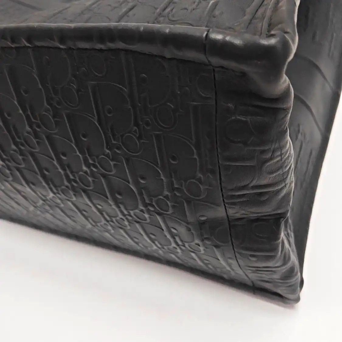 Dior DIOR Book Tote Large black cowhide leather monogram handbag Size ONE SIZE - 8 Thumbnail