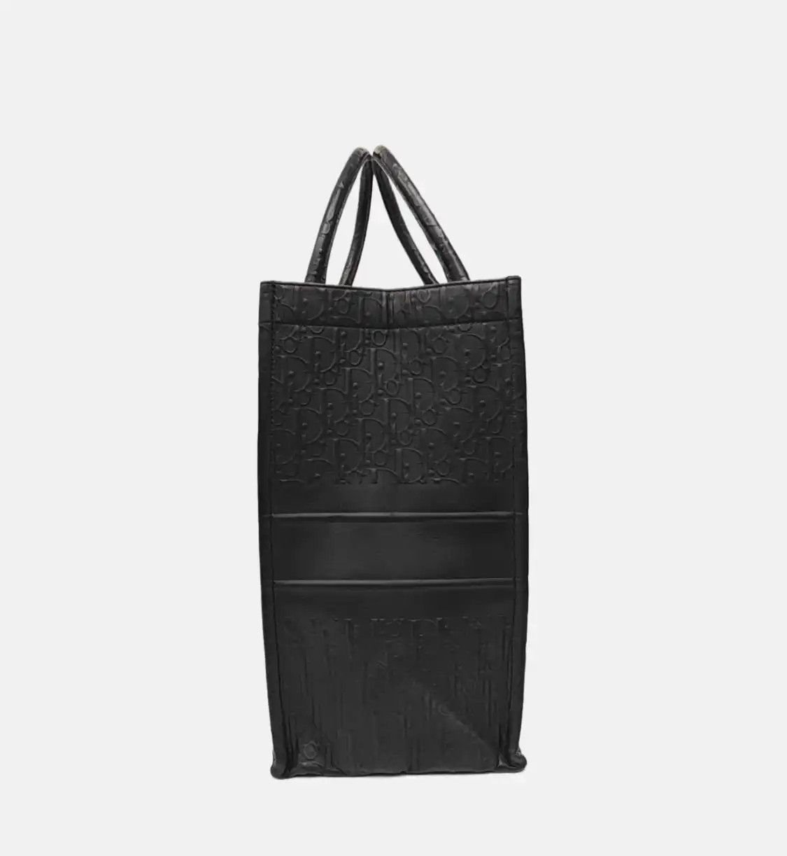 Dior DIOR Book Tote Large black cowhide leather monogram handbag Size ONE SIZE - 3 Thumbnail