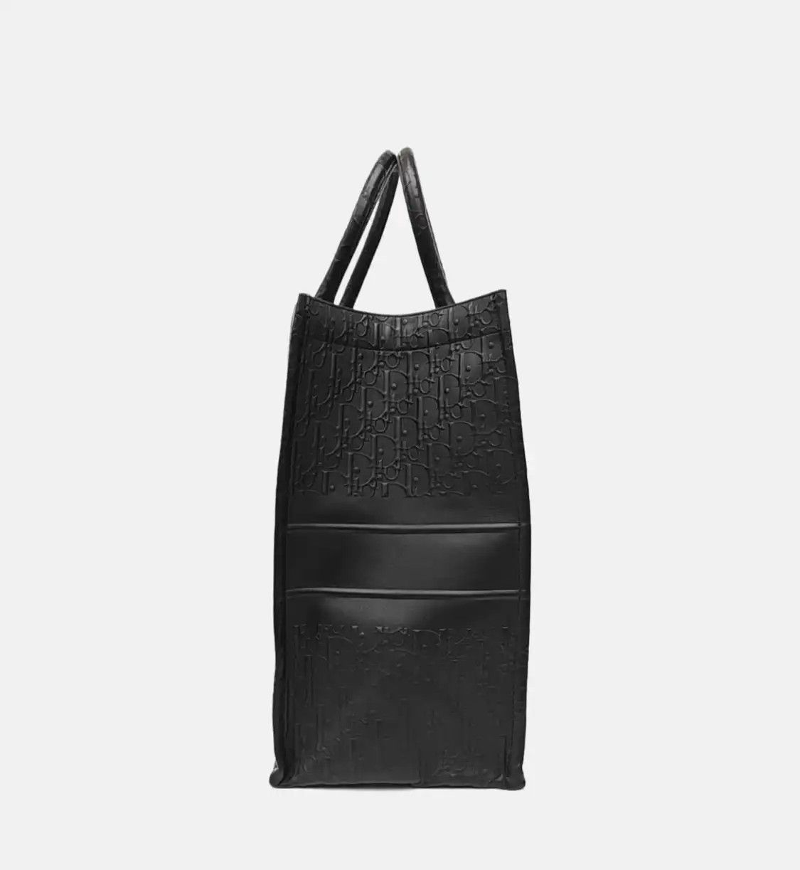 Dior DIOR Book Tote Large black cowhide leather monogram handbag Size ONE SIZE - 4 Thumbnail