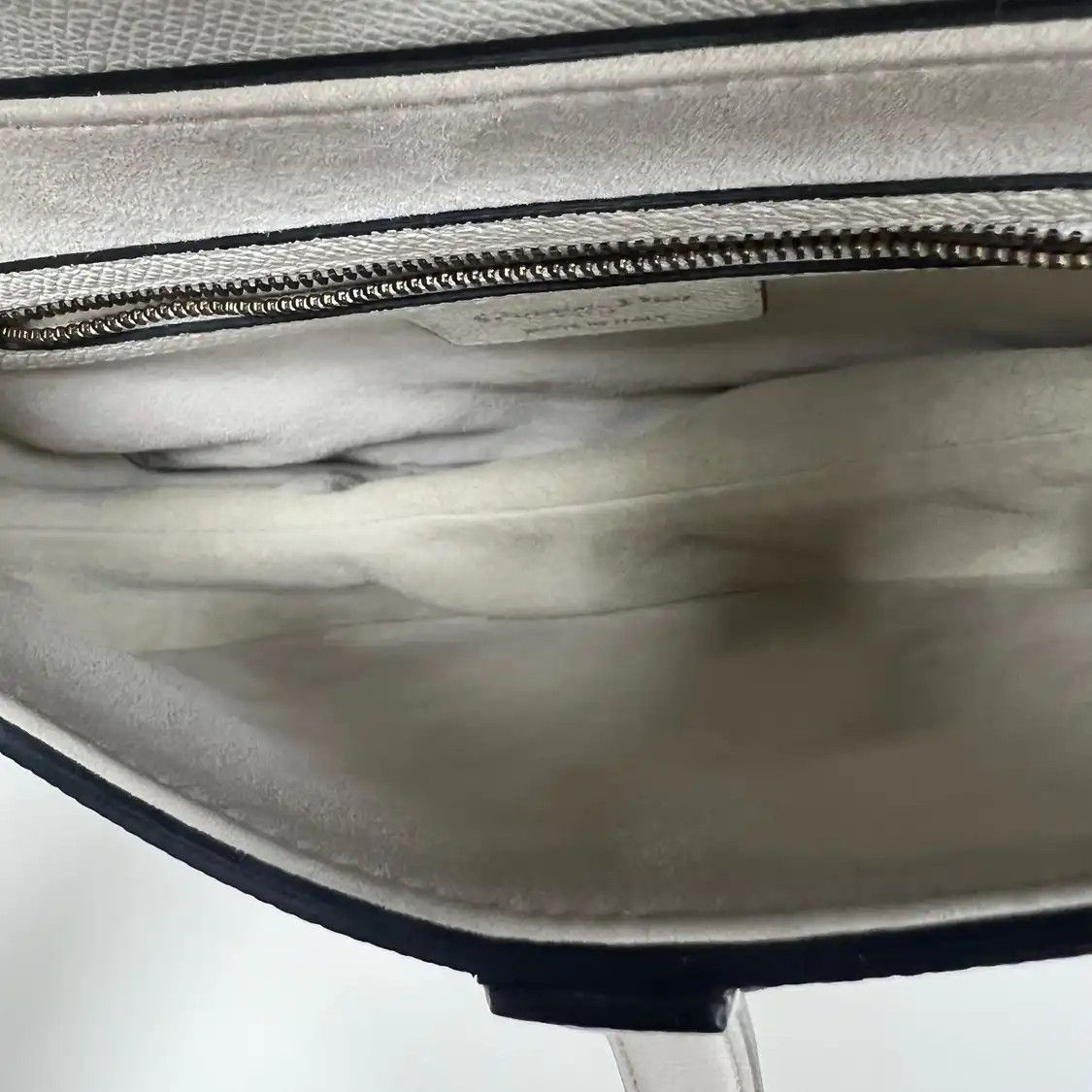 Dior DIOR Saddle Small white cowhide leather saddle bag shoulder bag gold hardware Size ONE SIZE - 4 Thumbnail