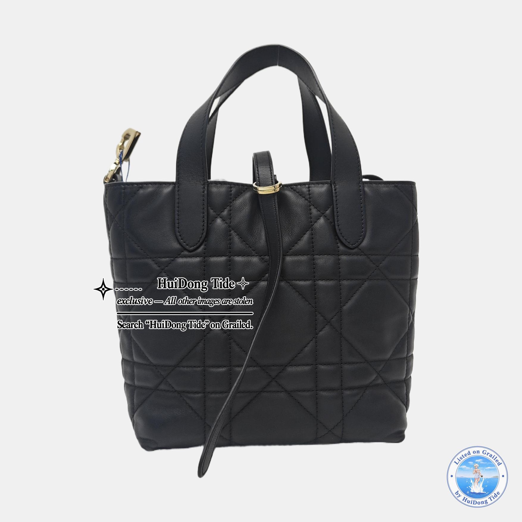 Dior Dior Toujours Quilted Leather Tote Bag Size ONE SIZE - 4 Thumbnail