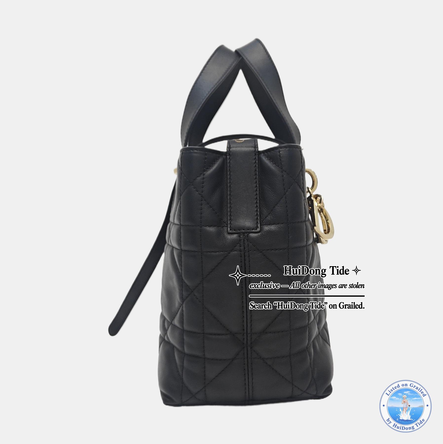 Dior Dior Toujours Quilted Leather Tote Bag Size ONE SIZE - 3 Thumbnail