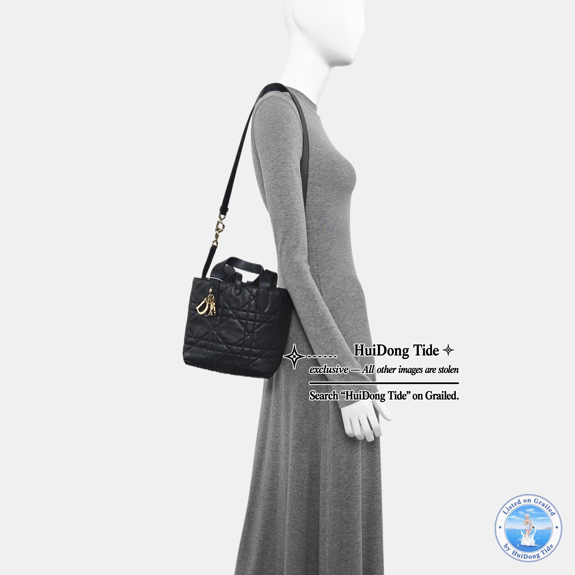Dior Dior Toujours Quilted Leather Tote Bag Size ONE SIZE - 2 Thumbnail
