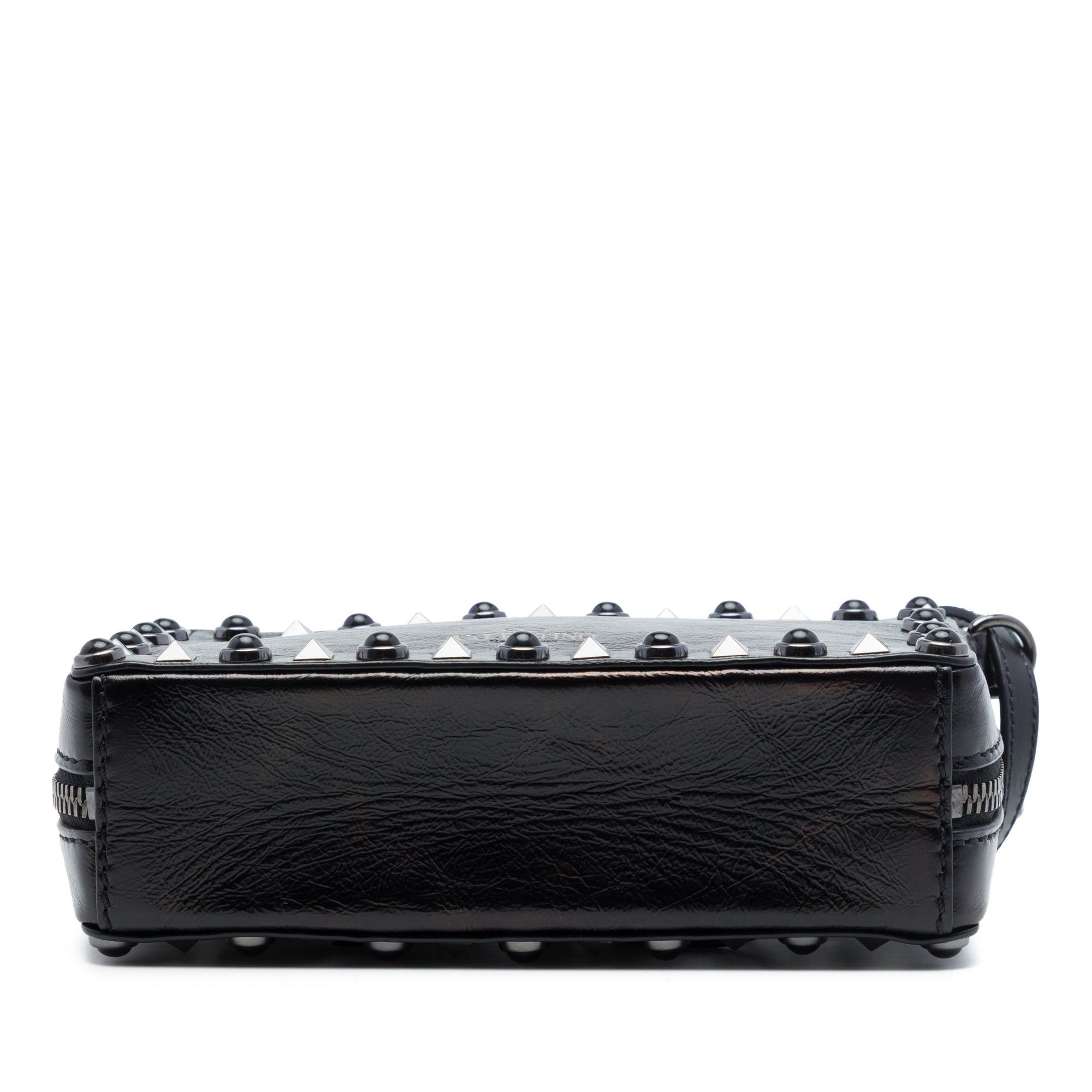 Valentino Textured Leather Rolling Rockstud Camera Bag Size ONE SIZE - 3 Thumbnail