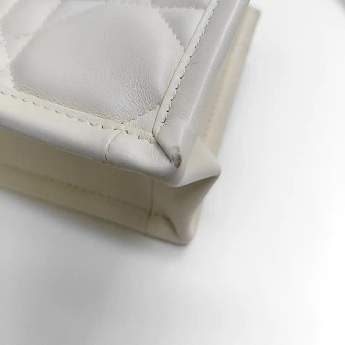 Dior DIOR Book Tote mini white cowhide leather rattan plaid quilted shoulder bag cros Size ONE SIZE - 10 Thumbnail