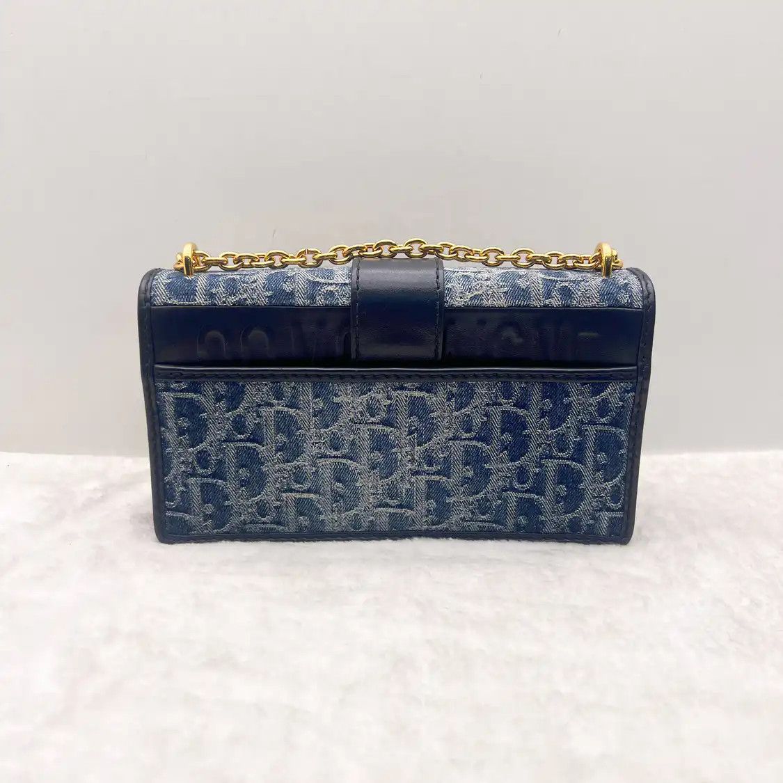 Dior DIOR 30 Montaigne East-West blue denim monogram jacquard Montaigne bag shoulder Size ONE SIZE - 2 Thumbnail