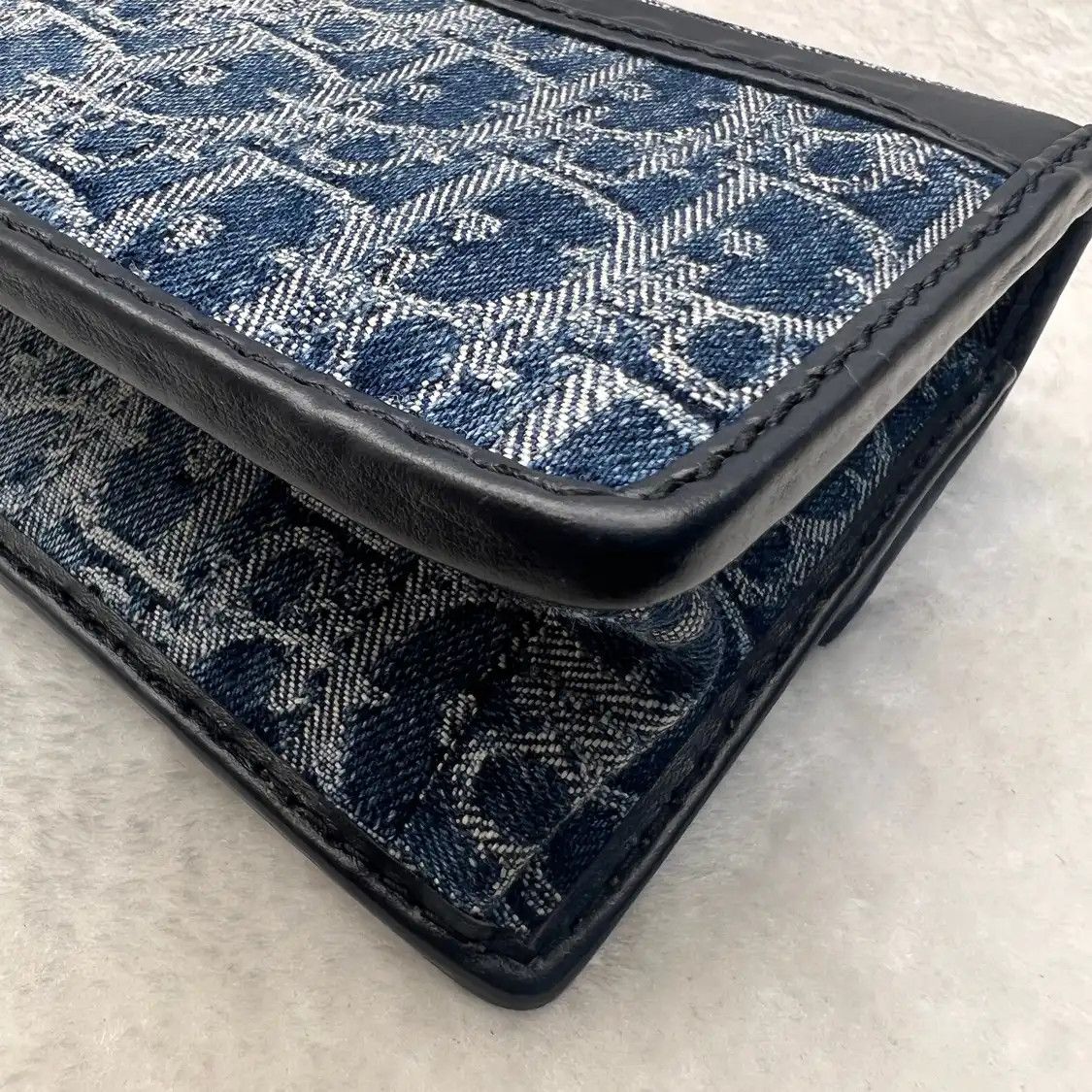 Dior DIOR 30 Montaigne East-West blue denim monogram jacquard Montaigne bag shoulder Size ONE SIZE - 9 Thumbnail