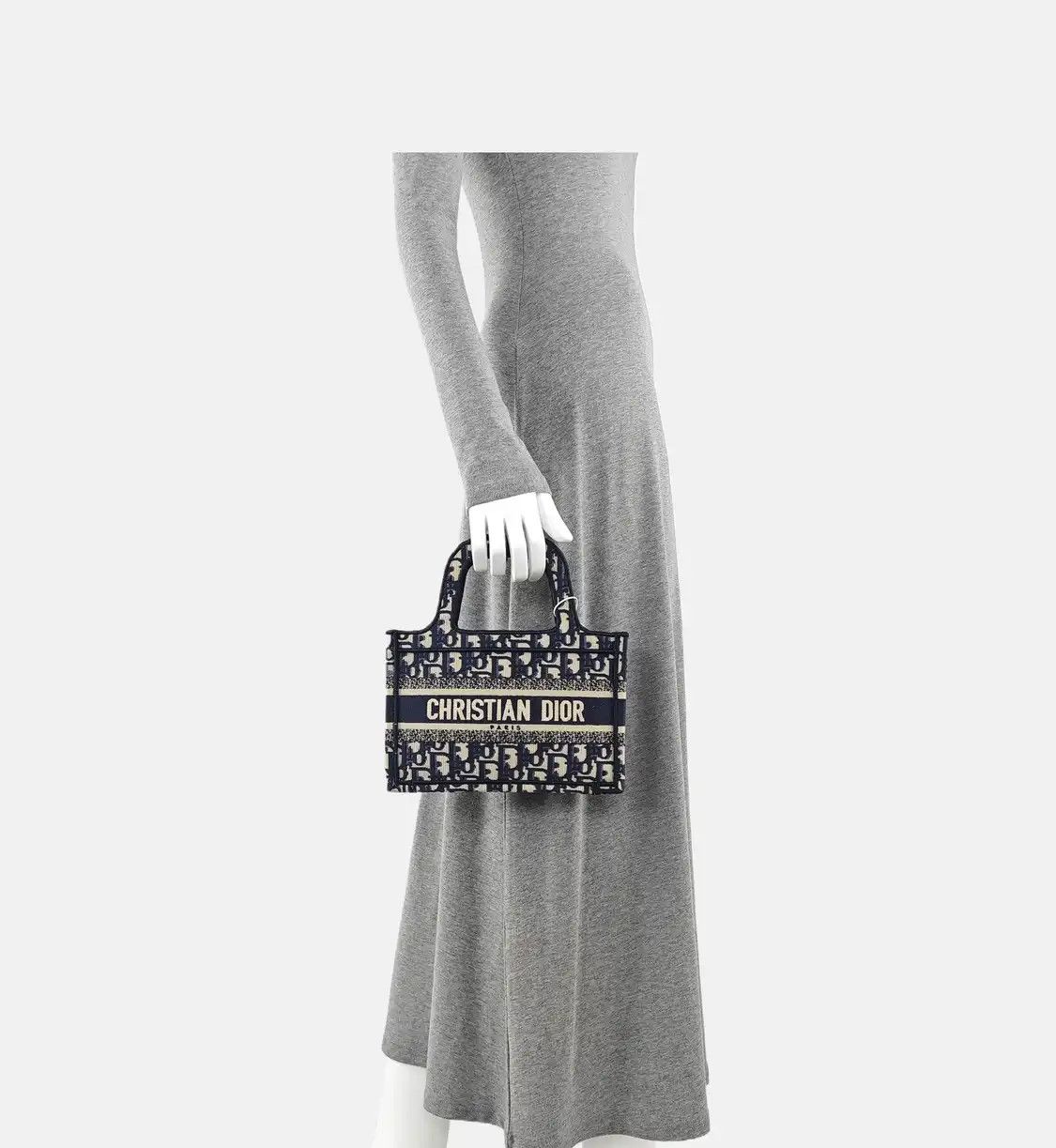 Dior DIOR Book Tote mini blue canvas handbag Size ONE SIZE - 2 Thumbnail