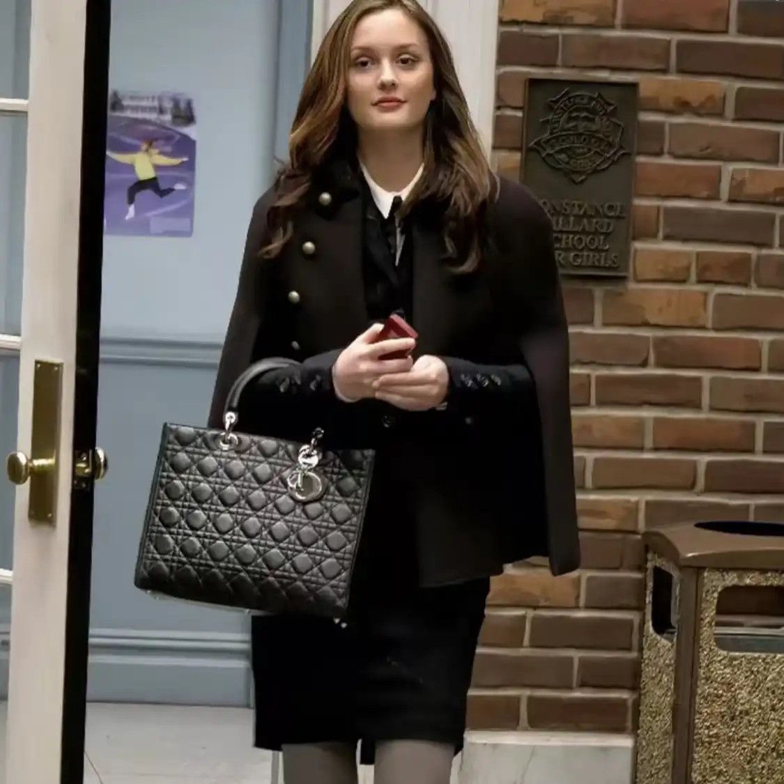 Dior DIOR Lady Dior Large black sheepskin rattan plaid quilted Lady Large crossbody b Size ONE SIZE - 2 Thumbnail