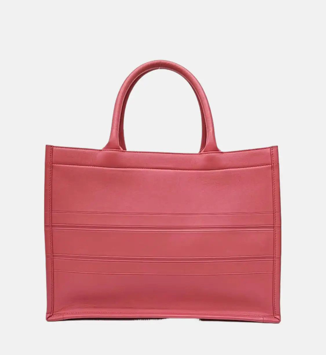 Dior DIOR Book Tote Medium pink cowhide leather embossed handbag Size ONE SIZE - 5 Thumbnail