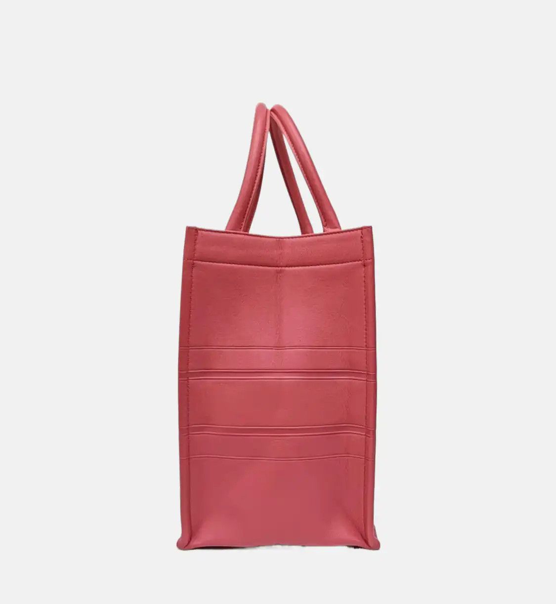 Dior DIOR Book Tote Medium pink cowhide leather embossed handbag Size ONE SIZE - 3 Thumbnail
