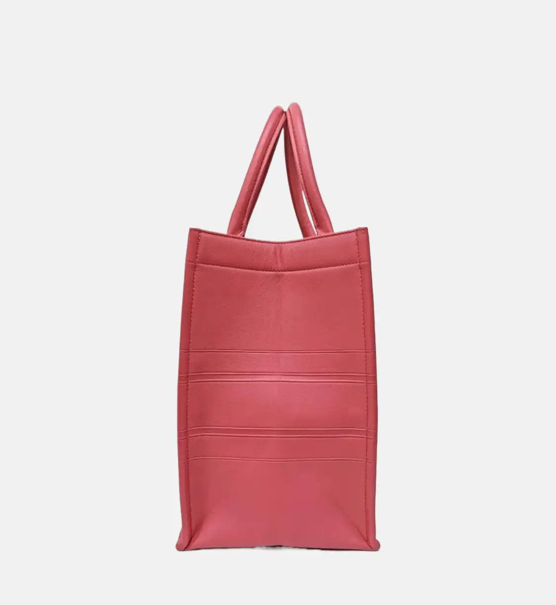Dior DIOR Book Tote Medium pink cowhide leather embossed handbag Size ONE SIZE - 4 Thumbnail