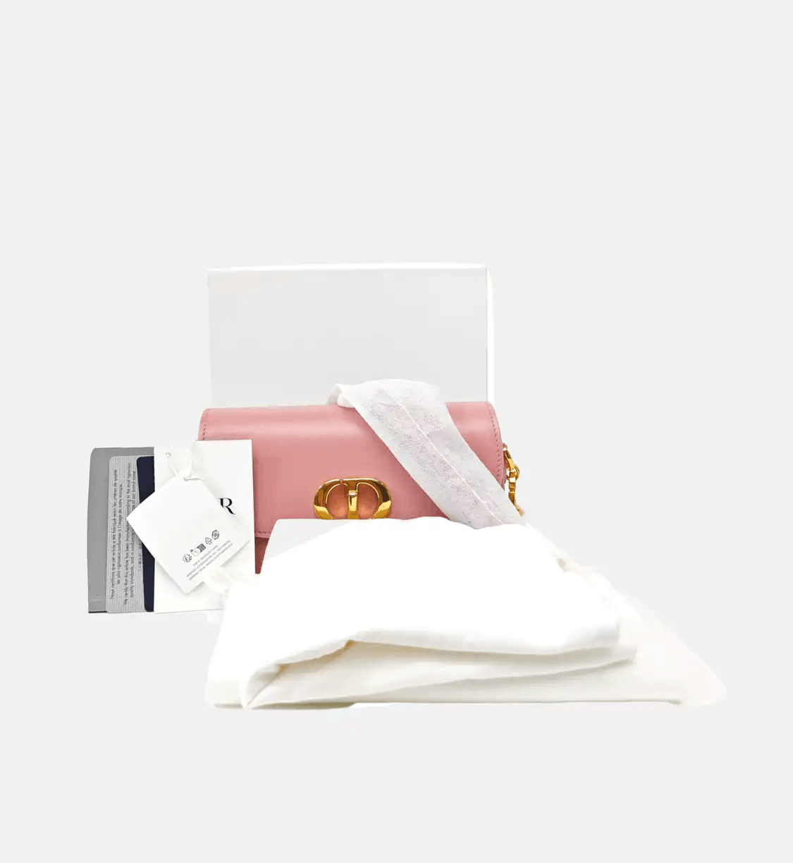 Dior DIOR Bobby Small pink cowhide leather shoulder bag crossbody bag gold hardware F Size ONE SIZE - 7 Thumbnail