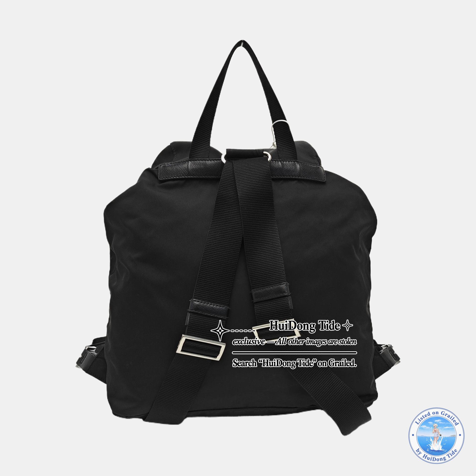 Prada Prada Re-Nylon Logo Backpack Size ONE SIZE Size ONE SIZE - 4 Thumbnail