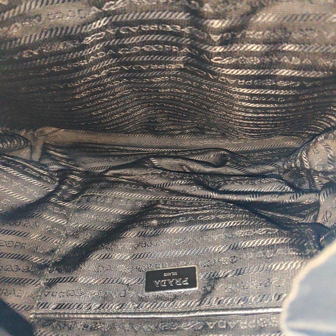 Prada Prada Re-Nylon Logo Backpack Size ONE SIZE - 6 Thumbnail