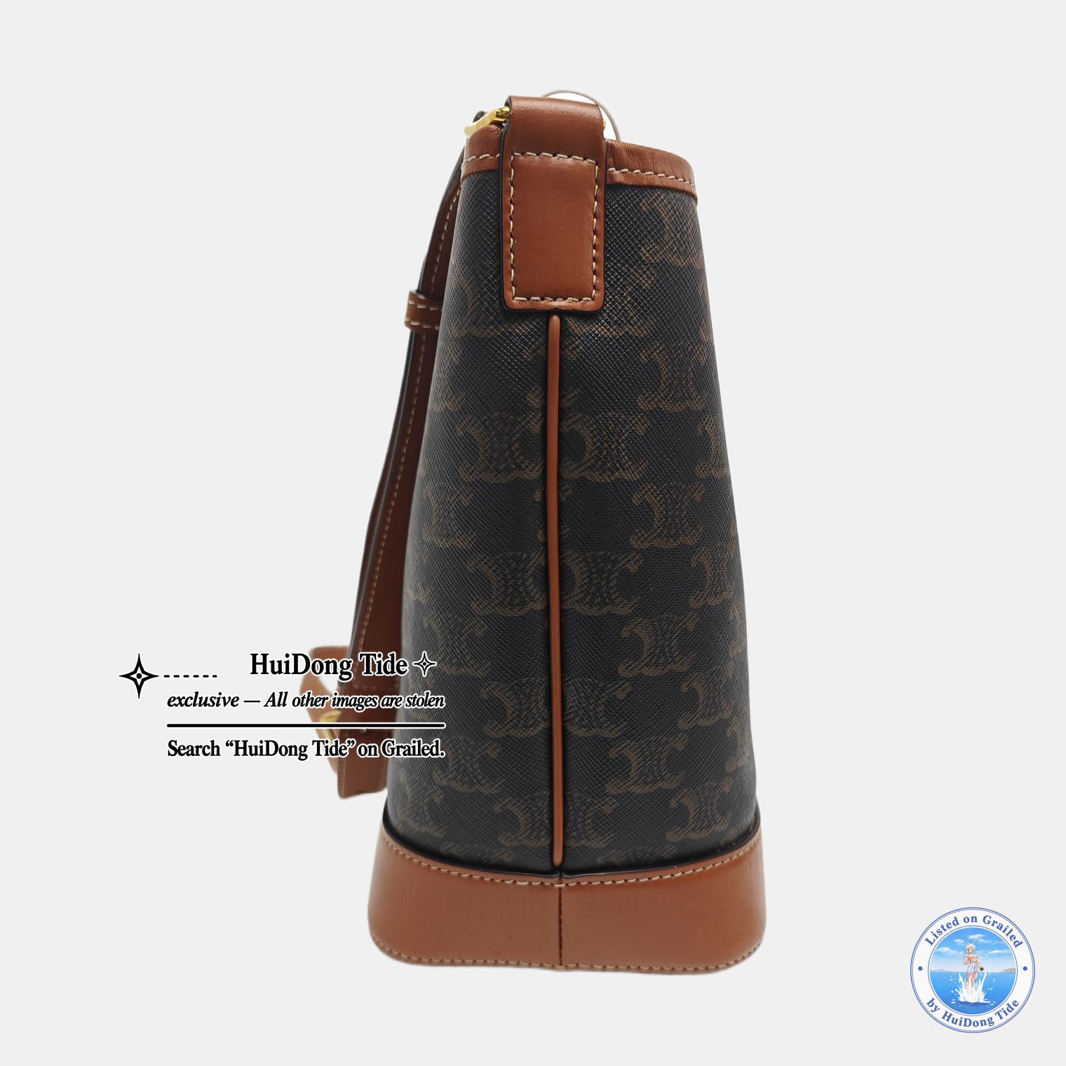 Celine Celine Triomphe Coated Canvas Bucket Bag Size ONE SIZE - 4 Thumbnail
