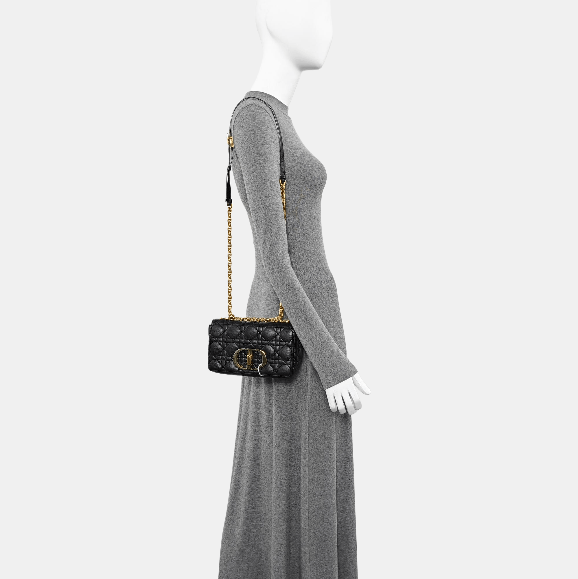 Dior Dior Caro Small Quilted Leather Chain Bag Size ONE SIZE - 2 Thumbnail