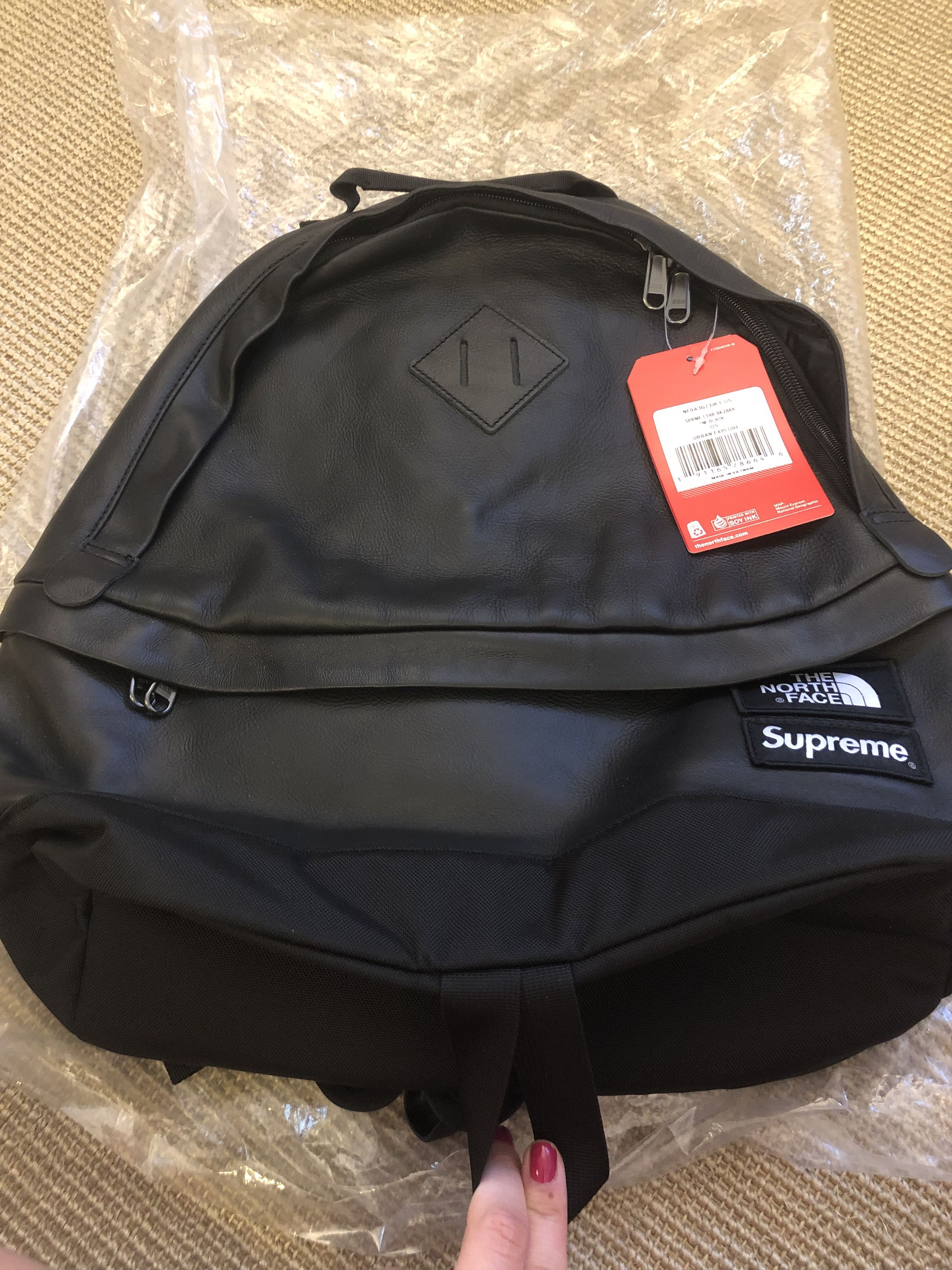 Supreme The North Face Supreme x North Face Leather Backpack Grailed