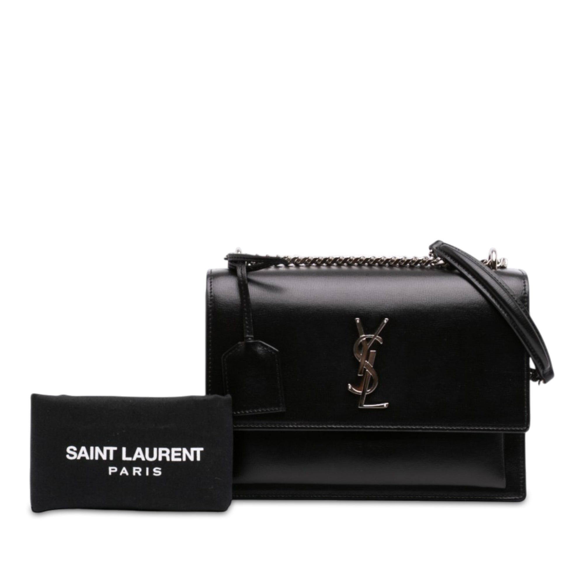 Saint Laurent Paris Calfskin Monogram Sunset Crossbody Size ONE SIZE - 7 Thumbnail