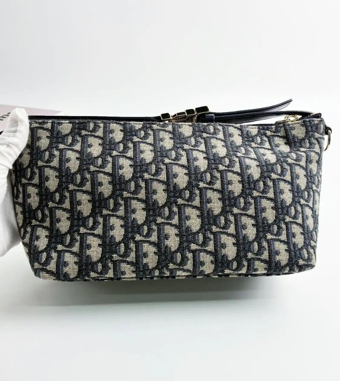Dior DIOR Diortravel Nomad Medium beige canvas monogram jacquard Nomad bag handbag Size ONE SIZE - 2 Thumbnail