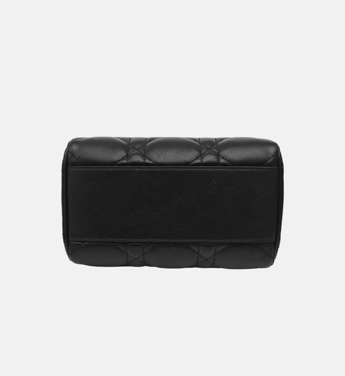 Dior DIOR Groove black cowhide leather rattan plaid quilted Boston bag shoulder bag h Size ONE SIZE - 6 Thumbnail