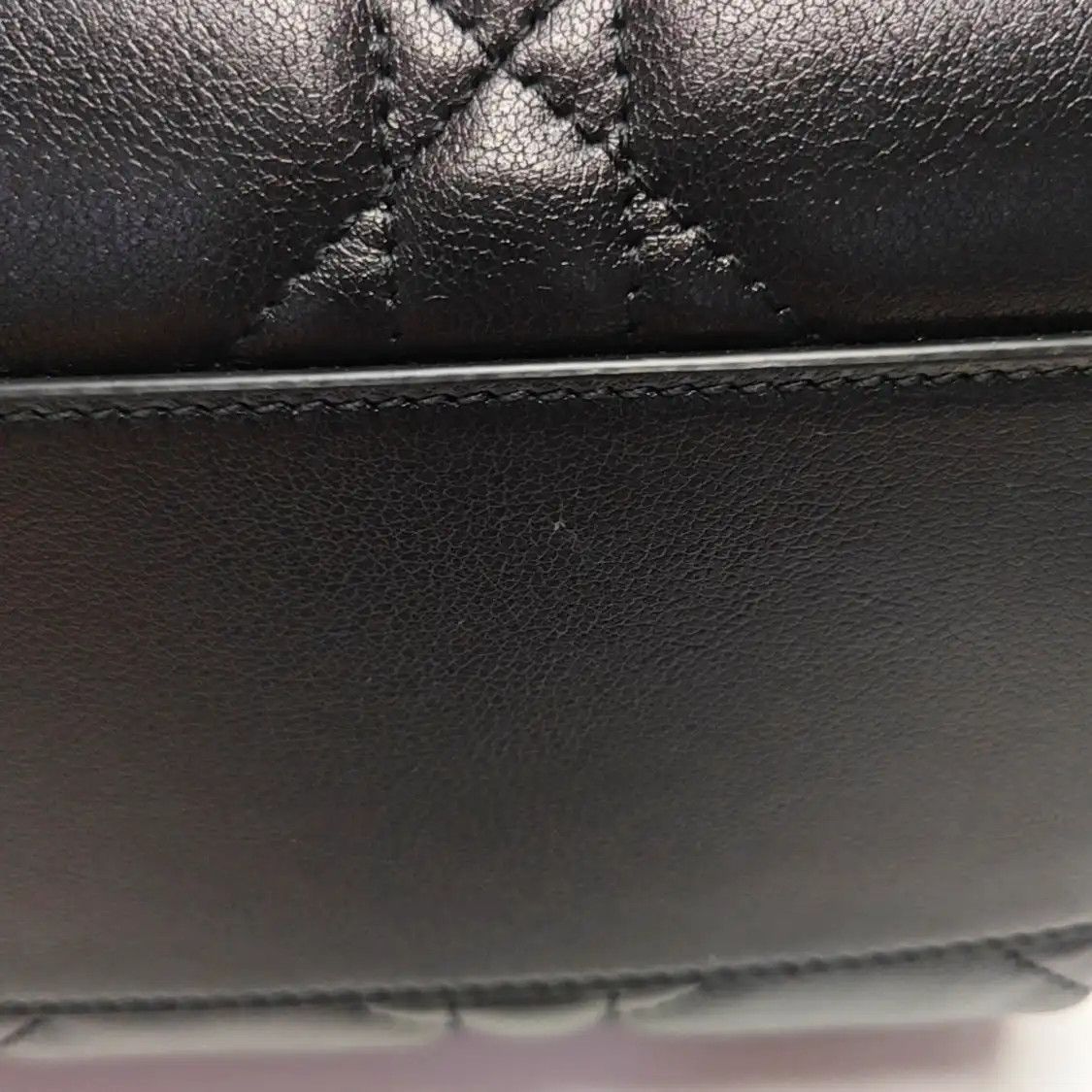 Dior DIOR Groove black cowhide leather rattan plaid quilted Boston bag shoulder bag h Size ONE SIZE - 9 Thumbnail