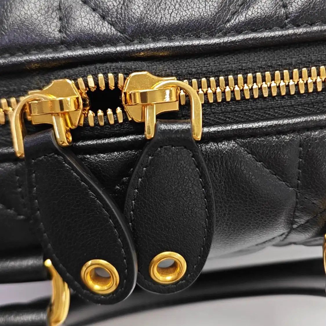 Dior DIOR Groove black cowhide leather rattan plaid quilted Boston bag shoulder bag h Size ONE SIZE - 10 Thumbnail