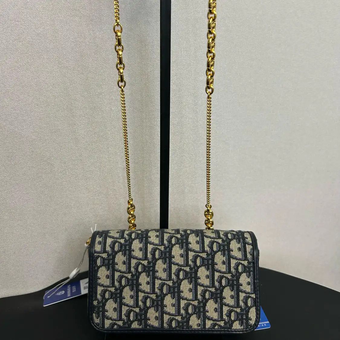 Dior DIOR Miss Caro Small beige canvas monogram jacquard flap bag chain bag crossbody Size ONE SIZE - 4 Thumbnail