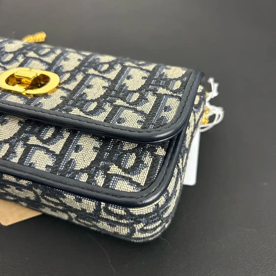 Dior DIOR Miss Caro Small beige canvas monogram jacquard flap bag chain bag crossbody Size ONE SIZE - 7 Thumbnail
