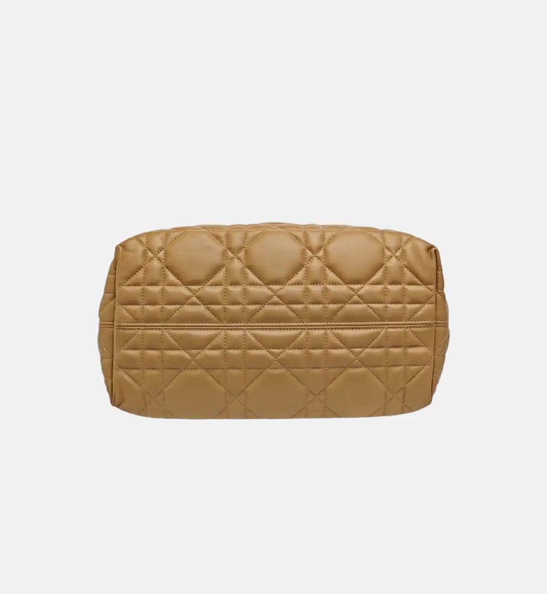 Dior DIOR Toujours Medium gold cowhide leather rattan plaid quilted handbag gold hard Size ONE SIZE - 6 Thumbnail