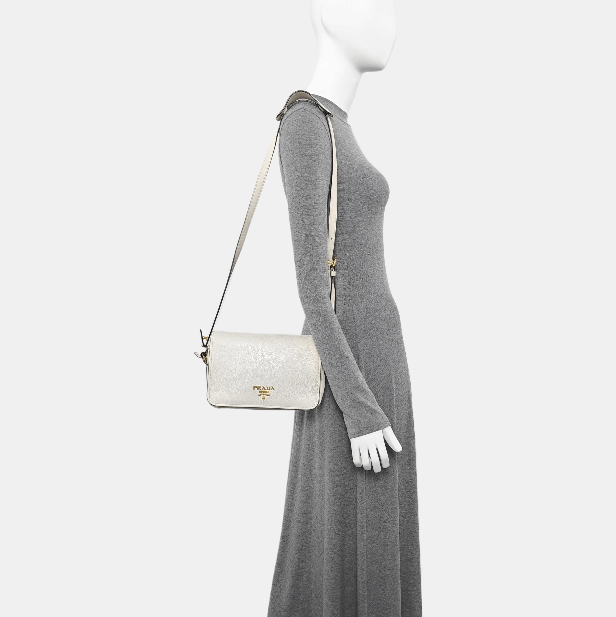 Prada Prada Leather Shoulder Bag Size ONE SIZE - 2 Thumbnail