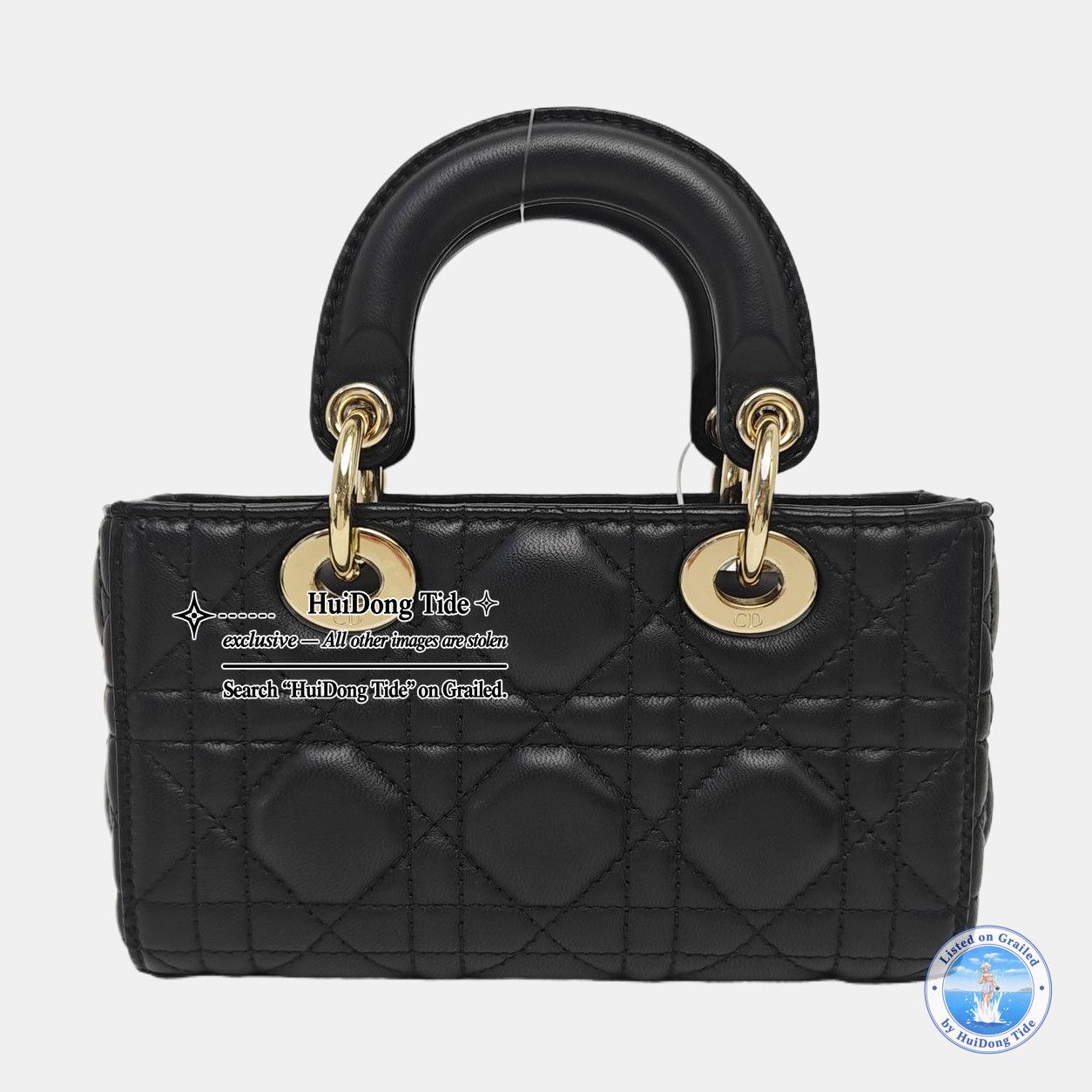 Dior Dior Lady D-Joy Micro Black Quilted Lambskin Bag Size ONE SIZE - 5 Thumbnail