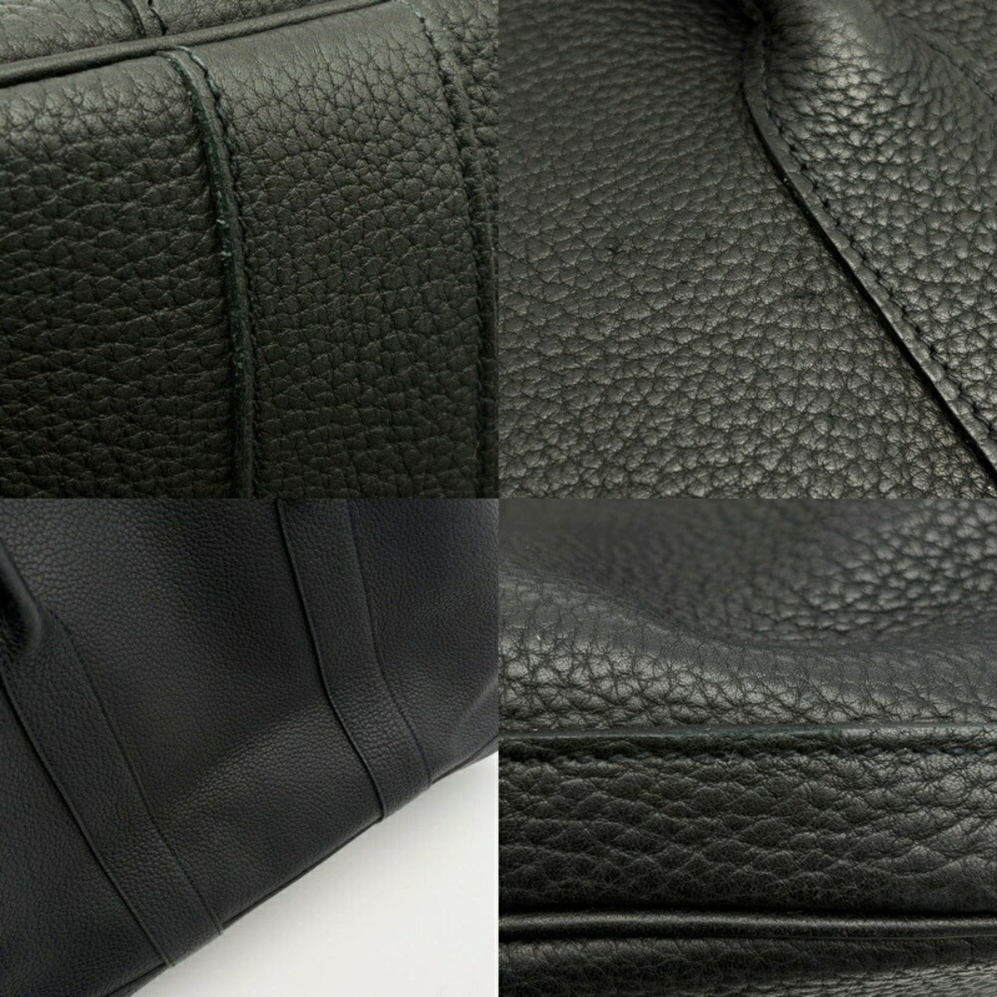 Hermes Hermes Garden PM Tote Bag, Togo Leather, Black Calfskin, □L Stamp Size ONE SIZE - 10 Thumbnail