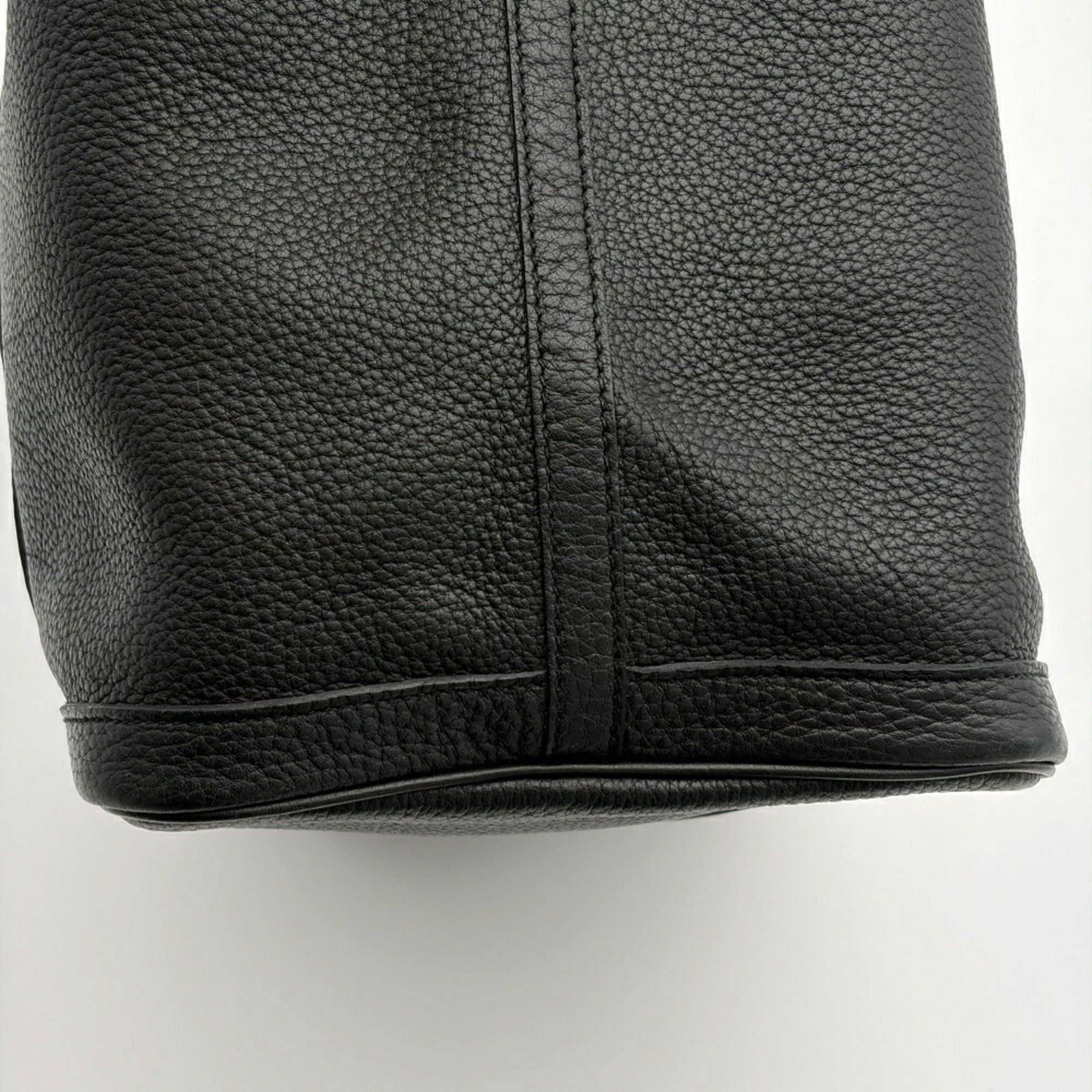 Hermes Hermes Garden PM Tote Bag, Togo Leather, Black Calfskin, □L Stamp Size ONE SIZE - 11 Thumbnail