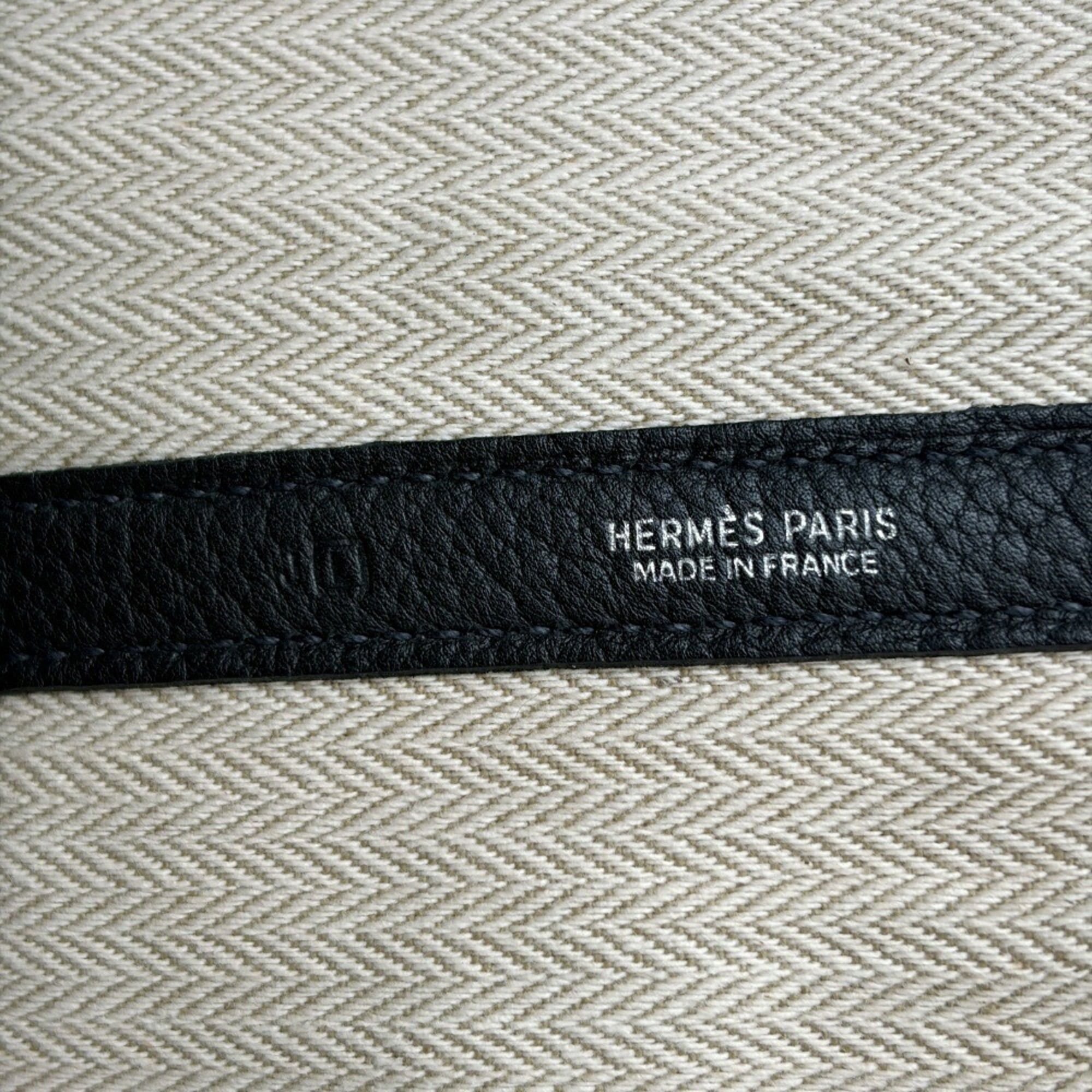 Hermes Hermes Garden PM Tote Bag, Togo Leather, Black Calfskin, □L Stamp Size ONE SIZE - 17 Thumbnail